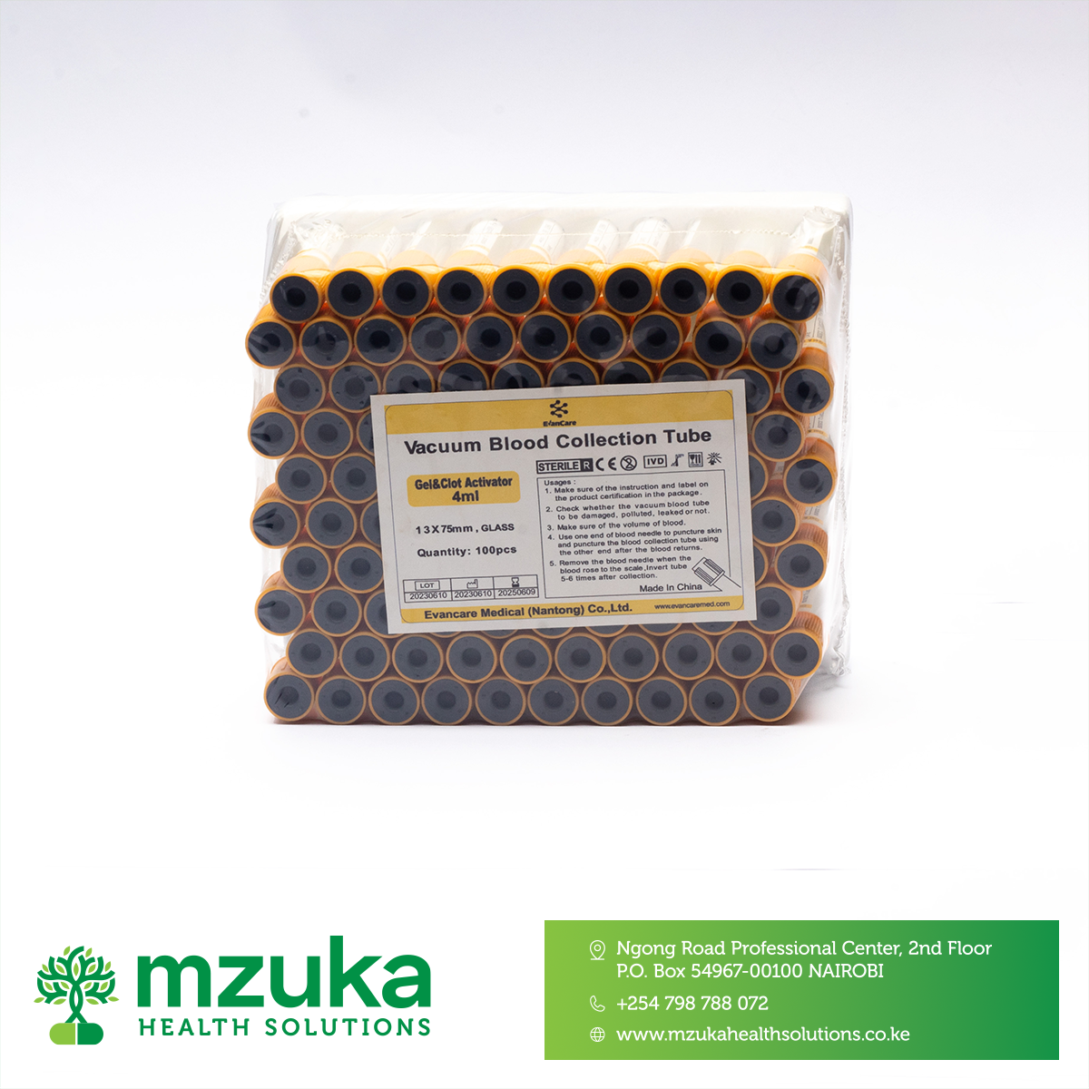 vacuum blood collection tube-Yellow tops